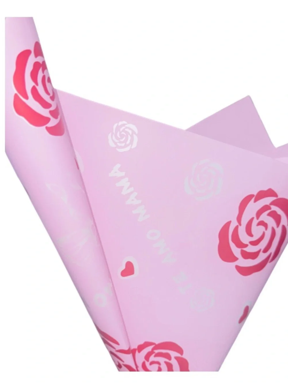 Mother’s Day Floral Wrapping Paper 20 Sheets Pink Rose Bouquet Gift Wrap